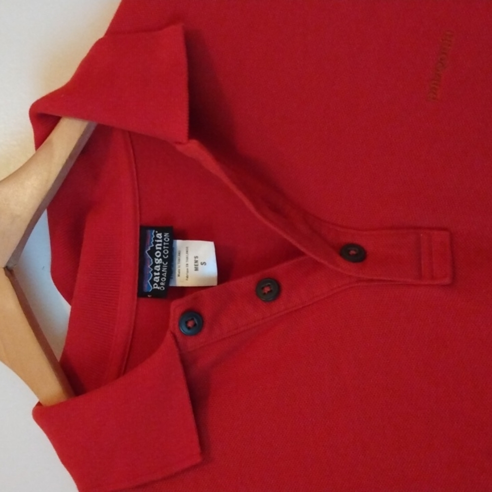 Patagonia Men's Long Sleeve Shirt Size Small Rust Color - Picture 3 of 12